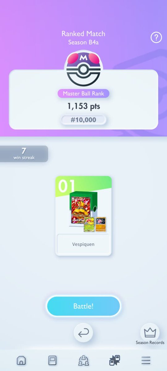 Sung_IS_'s tweet photo. Lol what were the odds of playing my last match before bed and hitting the top10k
Playing this version of Vespiquen has been so much fun and that single Minior is really useful
I’ll try to get an even better ranking this season its the first time Ive kept playing after MB
Lets go https://t.co/YrHGBfj9oY