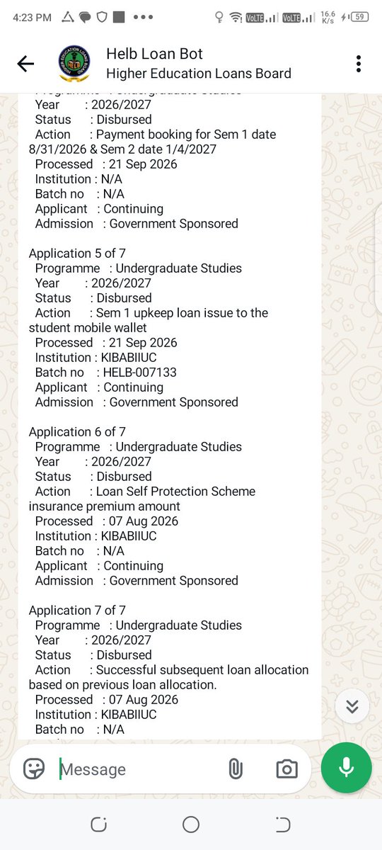 Akora_Gendi's tweet photo. @HELBpage Good morning wakuu pitia Dm yangu kiasi 
Alafu batch 7133 ni ya hii mtu 
39915936 https://t.co/s3Slb5S6aZ