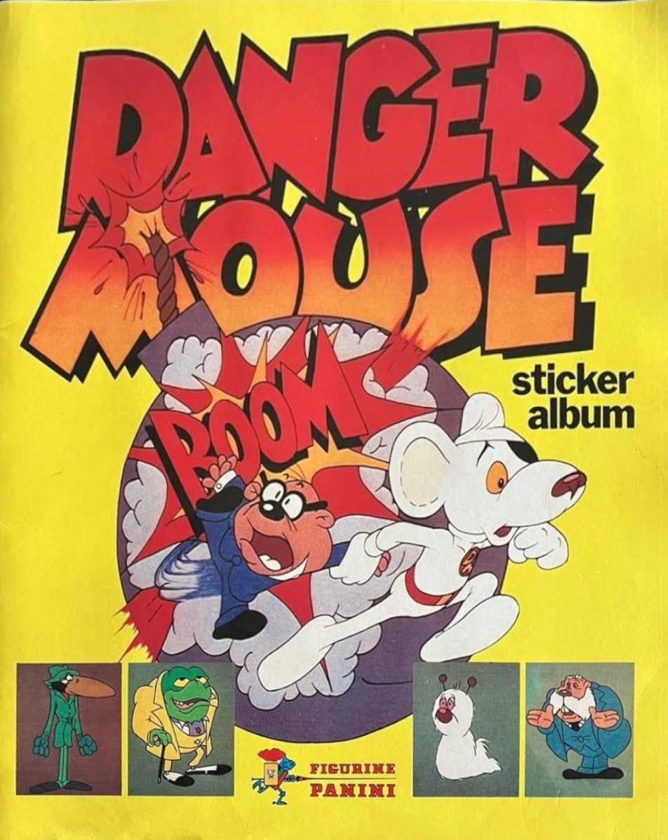 toys_retro's tweet photo. Danger Mouse Sticker Album 🐭💥 #DangerMouse #Panini #StickerAlbum #80sCartoons #RetroCartoons #80sNostalgia https://t.co/tx9UW4iQbg