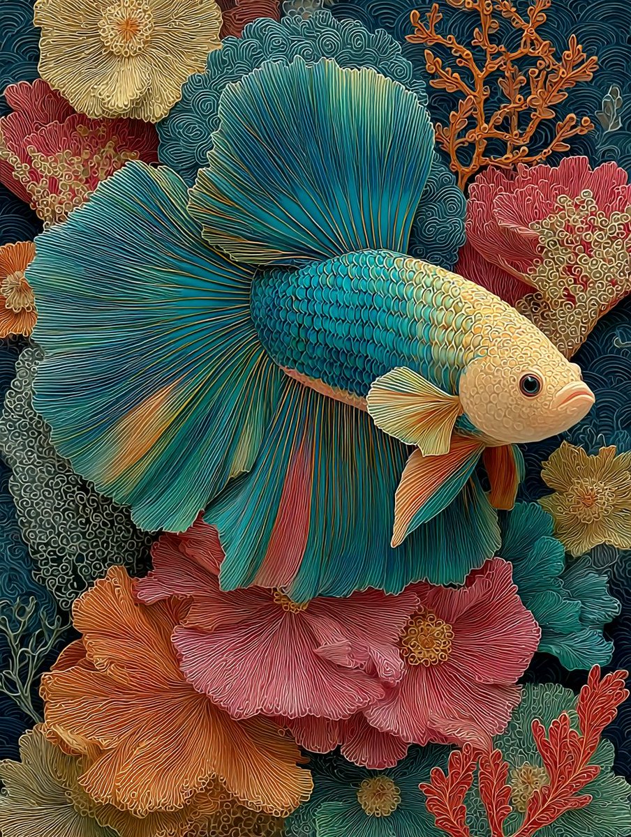 BubbleArtDesign's tweet photo. Elegant fish artwork https://t.co/IQ0UEJLxUi