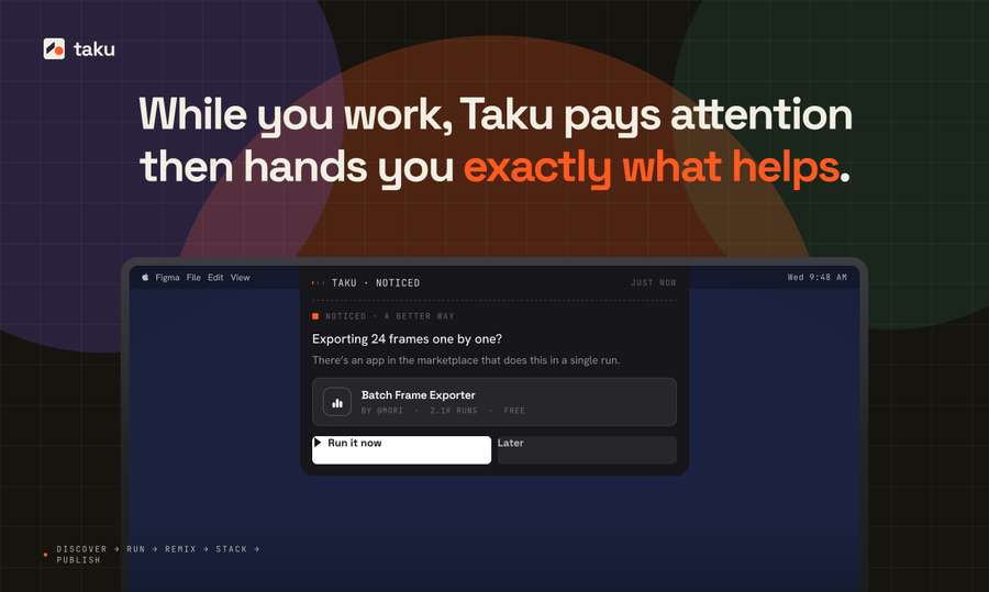 Signaturess0's tweet photo. What stood out to me about Taku is how it turns AI capabilities into something you can actually use.

Explore what others build, remix it, or create your own workflow.

Less learning,More doing.

https://t.co/M5FkI298Bf

#TakuTuesday #Taku #AI https://t.co/WZKMiDl9Xv