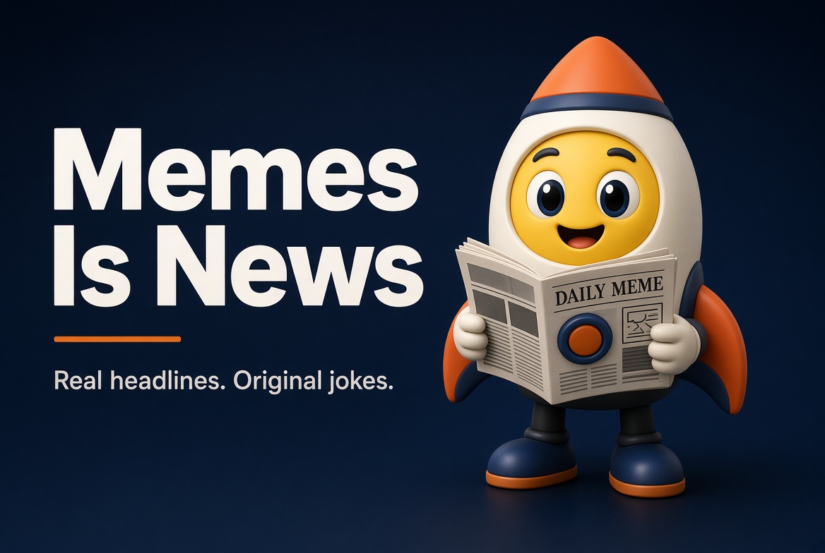 JOHN_1R_'s tweet photo. Memes Is News
The homepage feed turns real stories into original memes.Categories include crypto, AI, pop culture, and world news.
Meme of the Day sits at the top, the news is the source material.
The meme is how the community answers it. https://t.co/kPHxqqe1JV