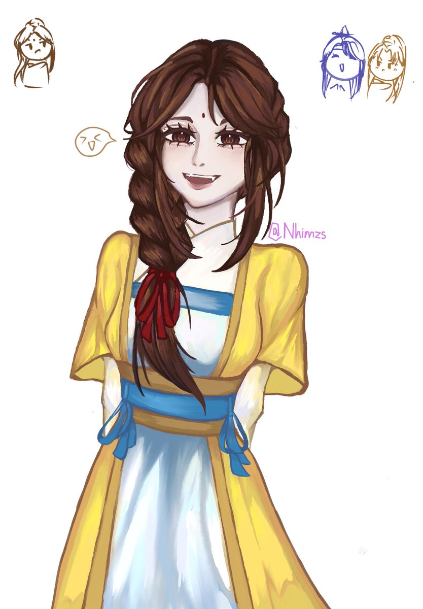Nhimzs22_2's tweet photo. What would it be like if sizhui and jinling had a daughter? I think she I will have JL’s looks and WWX's personality.
Btw her name is JinTianXin ( TianXin(天欣) means a God-given joy)#zhuiling https://t.co/t7Vuq5nJeM