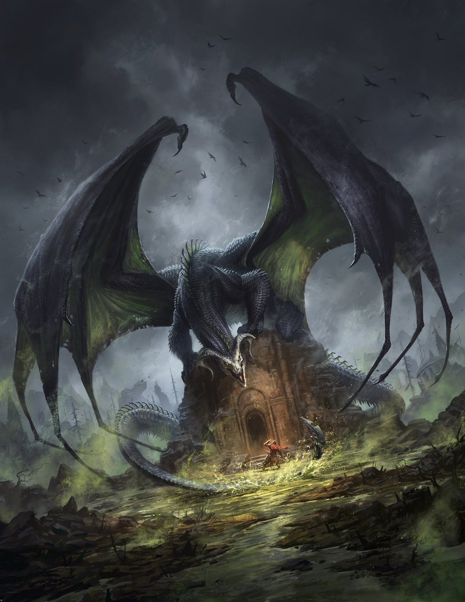 cimerians's tweet photo. The Book of Dragons: Rhashaak Guardian of Haka'torvhak by Olivier Bernard
#dndart https://t.co/iobksho6Wu