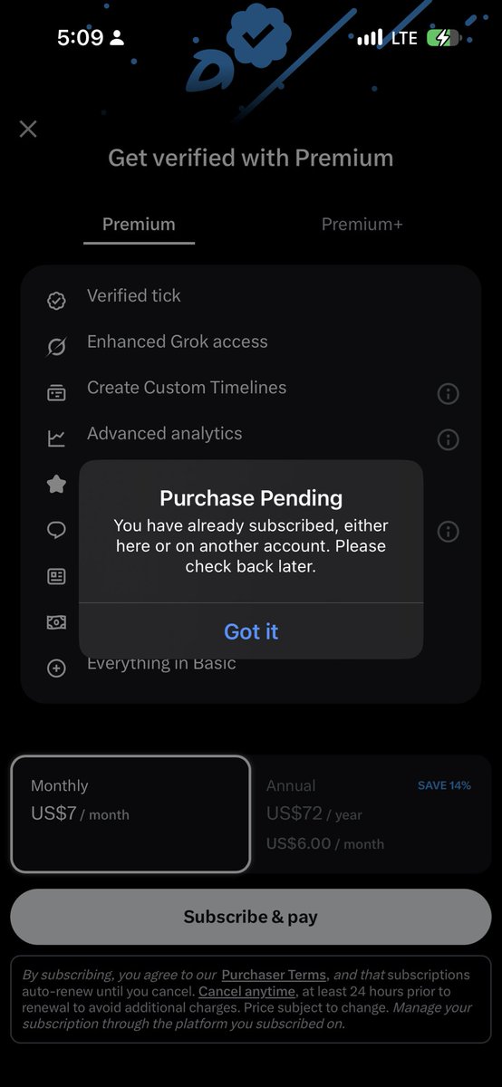 il_sgnore's tweet photo. Wait, you can’t subscribe for premium on multiple accounts? https://t.co/J0r2ucVVxI