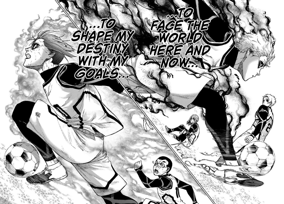 mrror_9's tweet photo. A suitable destiny, shaping one's destiny, and the potential for a Loki-Nagi rivalry. No doubt Isagi will play a huge role in the Japan vs. France rematch, but maybe Nagi (and Reo) will too 

(It'll be ages until we get there, let me dream) https://t.co/w51JW5zYCi