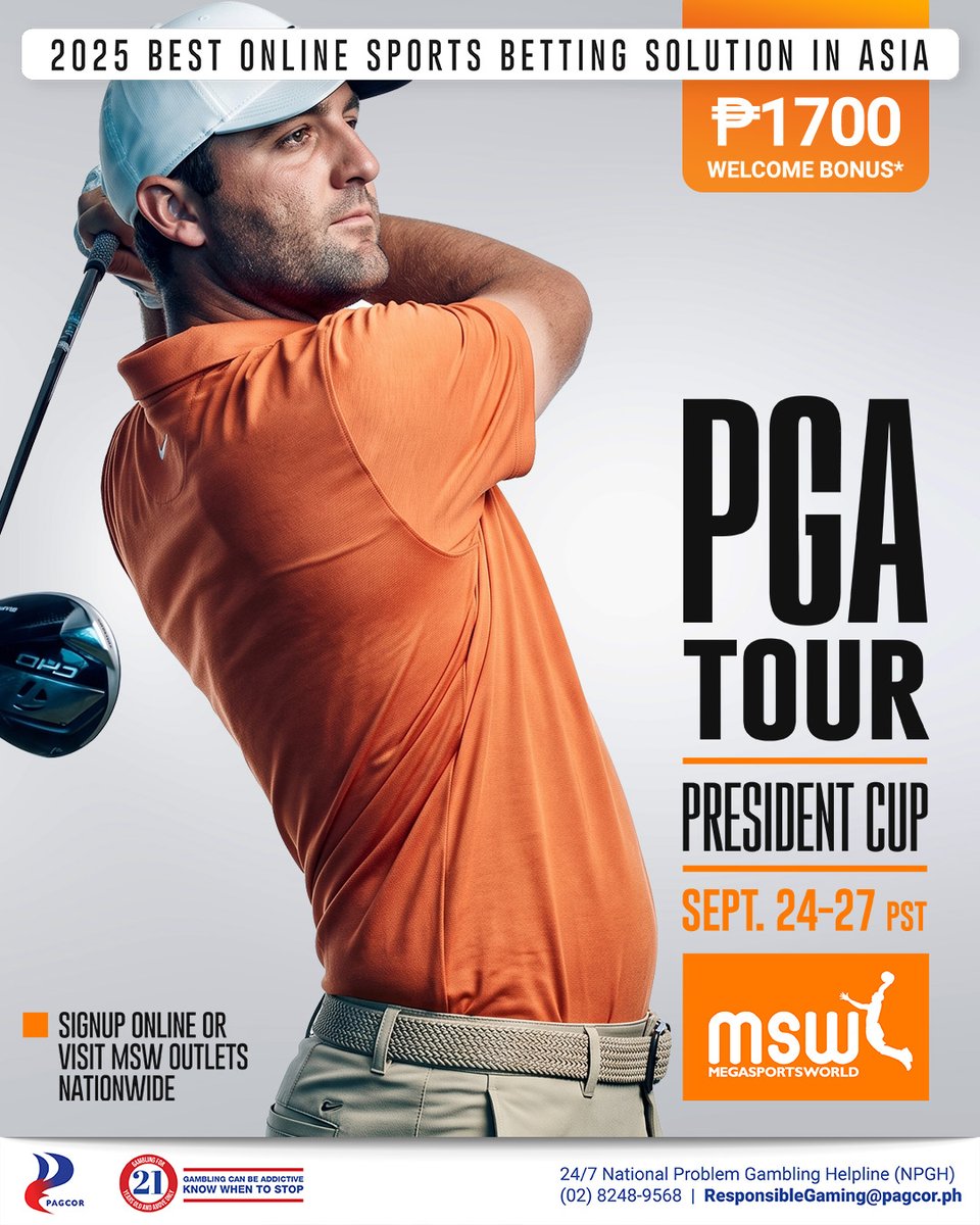 megasportsworld's tweet photo. ⛳🔥 THE #PRESIDENTSCUP STARTS TOMORROW! 🏆🇺🇸🌎
Team USA and the International Team go head-to-head at Medinah Country Club as the 16th Presidents Cup tees off! ⛳🔥
🎯 Odds are now available at 👉 https://t.co/jq2vIYh7eJ
🔸 Register ➡ https://t.co/FScNeooRMD
#MSW #PGATour https://t.co/oqKIqGG5Ni