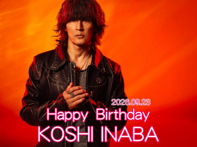 Bz_Offic_Staff's tweet photo. 稲葉浩志さん💕

お誕生日おめでとうございます🎉
お身体大切にそして素敵な歌声を
これからも聴かせて下さいね✨

#稲葉浩志 #KoshiInaba #Bz
#稲葉浩志誕生祭
#稲葉浩志誕生祭2026 https://t.co/QSONKXjOQ3