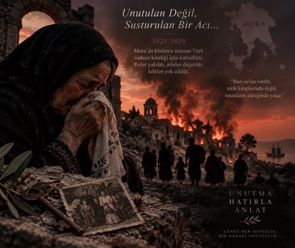 e_gozuguzelli's tweet photo. #Tripoliçe’de Türk/Müslüman siviller, kadınlar/çocuklar; topluca meydanlara sürüklenerek katledildi. Bu bir soykırımdı!#Yunan’ın bağnaz/acımasız ahlaki yoksunluğunu gösterdiği dünyanın en ağır ihlallerini sergileyen bu katliam! 23 Eylül’de  #MORA #Soykırımıdır! Unutma, unutturma! https://t.co/8tJLmPEXcW