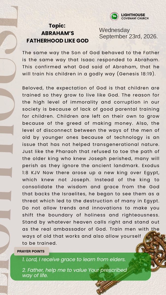 Obasoto_Obafemi's tweet photo. The Key Devotional https://t.co/3R6sRJV8dN