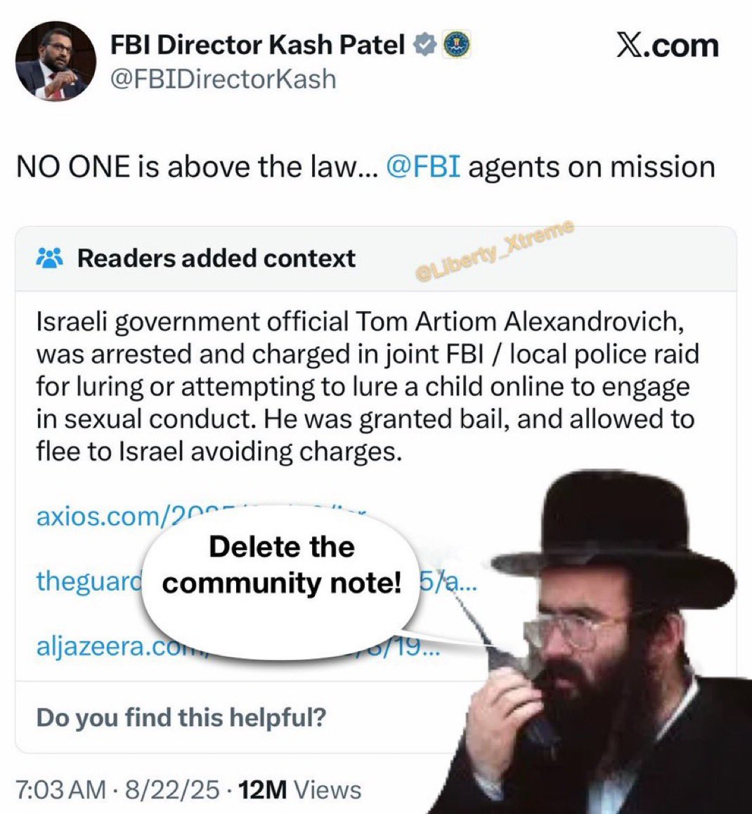 DrunkinWolf's tweet photo. @SZade15 you cant say anything negative about Israel without X trying to shut it down. https://t.co/UIbjTYouvc