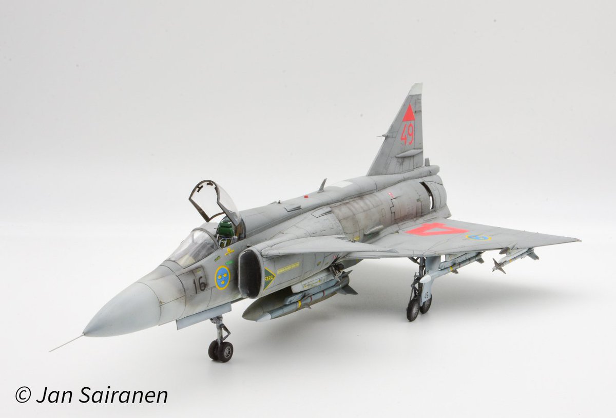 SairanenJan's tweet photo. JA37Di Viggen, Tarangus 1/48 https://t.co/kod9hM4mBI