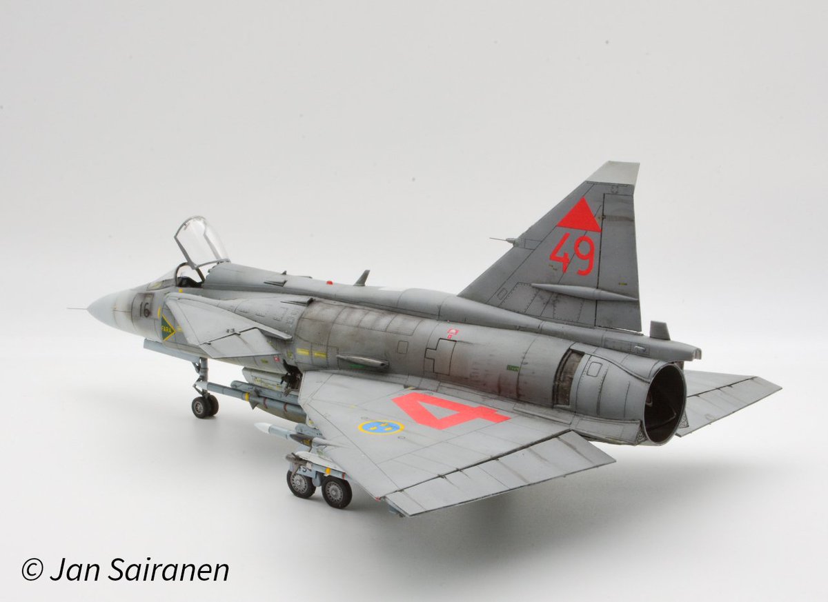 SairanenJan's tweet photo. JA37Di Viggen, Tarangus 1/48 https://t.co/kod9hM4mBI
