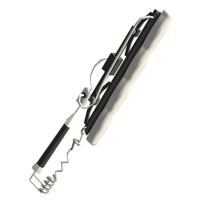 swordposting's tweet photo. Today's Sword of The Day is: The Splatana Wiper from Splatoon 3 https://t.co/qk24NYR8DP
