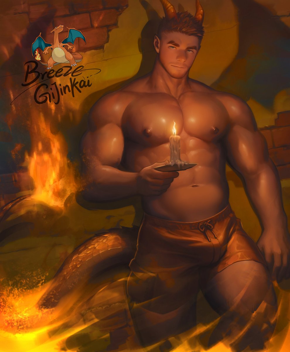 BreezeM18's tweet photo. Charizard Gijinka （99）
"Beneath these crumbleing walls, my fire burns. Hope you won’t fall too soon！" https://t.co/v9OBSdFkwu