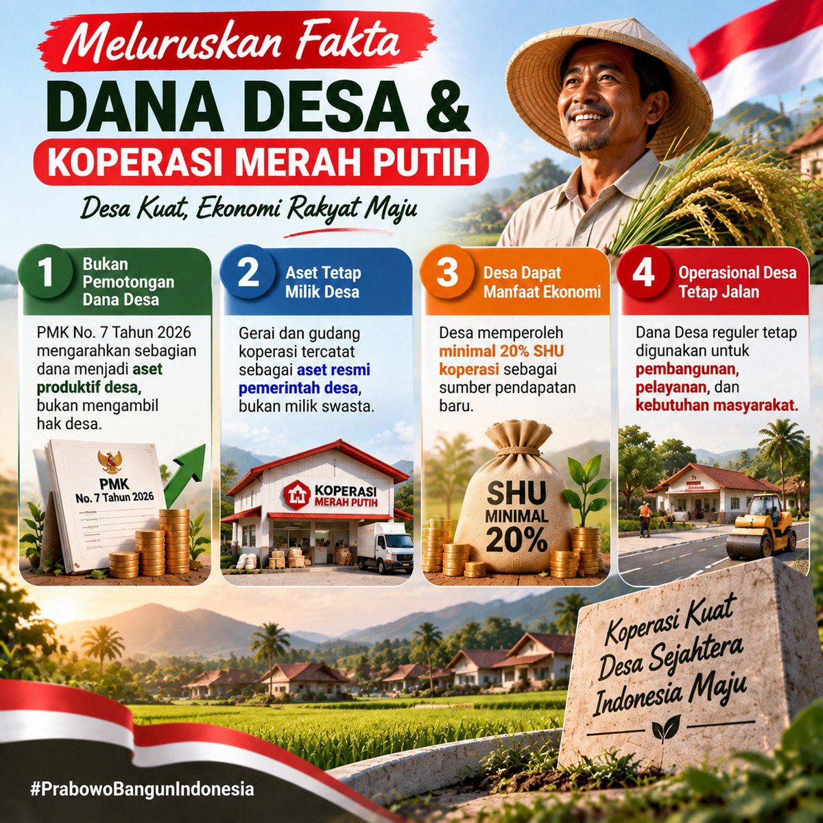 dkdilip's tweet photo. Dana Desa bukan dipotong, tetapi diarahkan menjadi aset produktif untuk memperkuat ekonomi desa. Melalui Koperasi Merah Putih, desa tetap memiliki aset dan berpeluang mendapatkan manfaat ekonomi berkelanjutan. 

#KoperasiDesaMaju https://t.co/QfM2T3w7LE