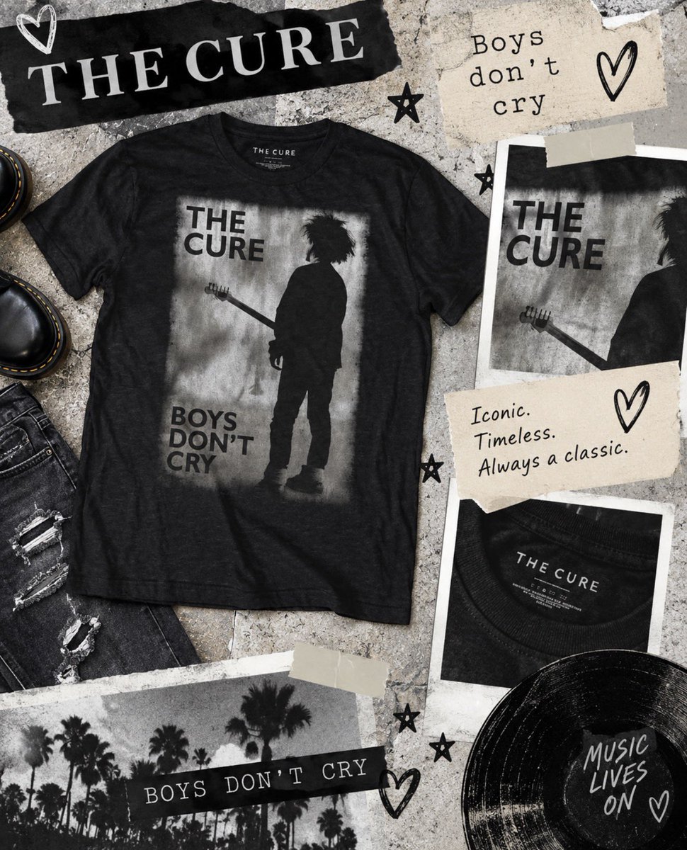 SpiralDirect's tweet photo. 🖤 Boys Don’t Cry 🖤

An absolute classic from The Cure. 🥀🎸 https://t.co/gUJlT70wRE https://t.co/Ikjjw1zc8T