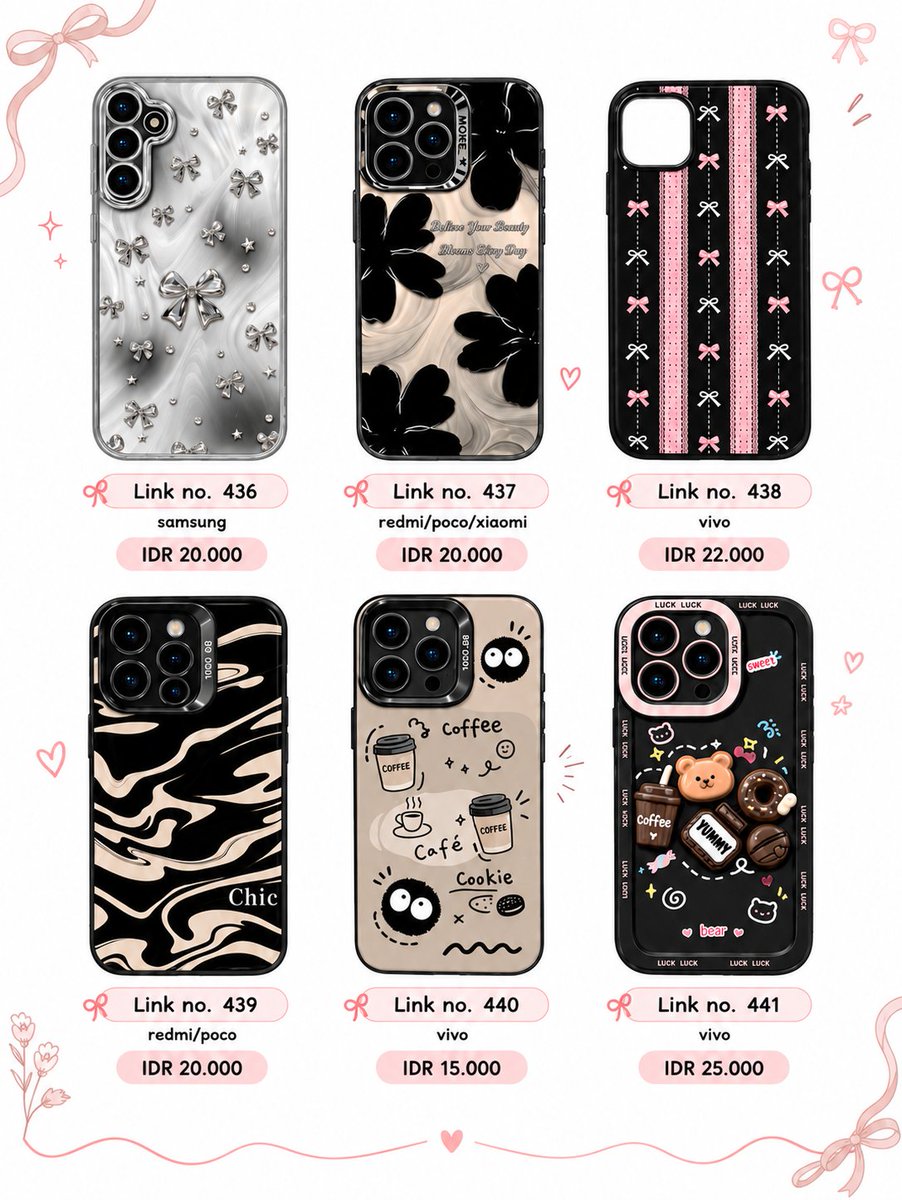 kepogoods's tweet photo. ✨ daily finds
new phone case, new mood. 🎀📱
cuma ganti casing, tapi somehow HP langsung berasa baru lagi. 😭🤍
#kepogoods #casinghp #casingmurah #phoneaccessories 

♡ swipe to see all items
🔗 shop this look ⤵️
https://t.co/LSRolijECG https://t.co/3vdZIh5lPd