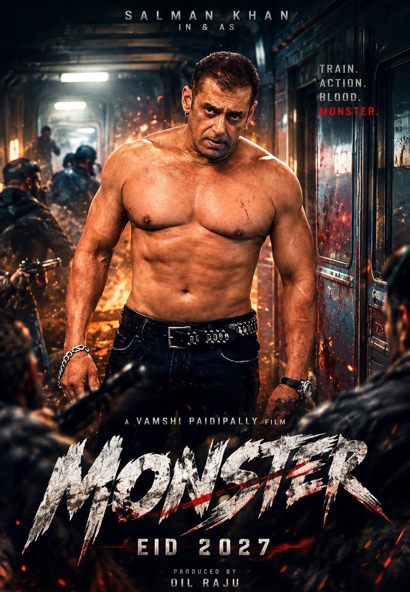 Sameerkhan5393's tweet photo. #SalmanKhan is going ALL OUT for #Monster 👹
Salman is currently shoting a MASSIVE train action sequence at Aarey Colony under the direction of #VamshiPaidipally with the makers reported mounting the sequence on a huge 💥
High-octane action, Salman Khan in full-on ACTION MODE!🥵 https://t.co/RhiOS2g6fe