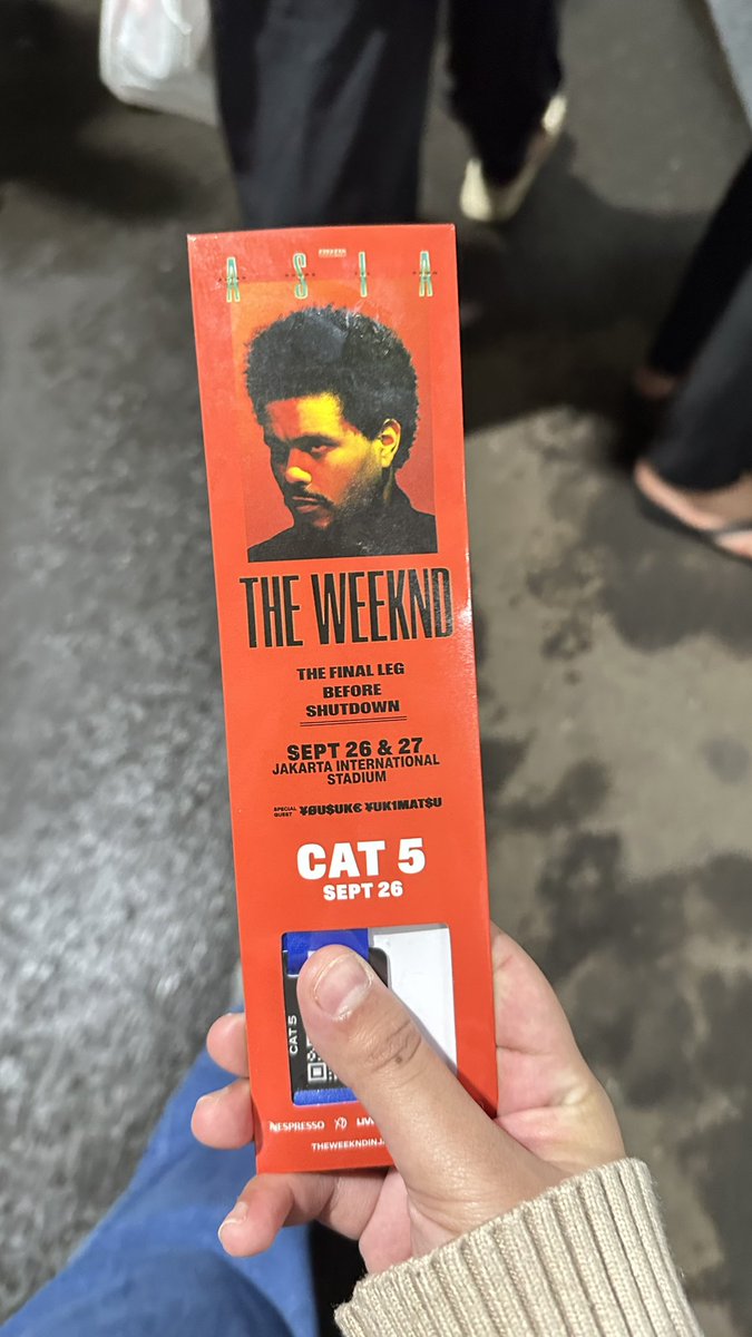 work_whiterose's tweet photo. WTS THE WEEKEND DAY 1 26 Sept 2026
CAT 5 DOOR 357
Tebus murah 1,5 juta bisa nego TIPIS

Minat DM yaa

#theweekendconcert #wts #jis https://t.co/QjrFLy6SqN