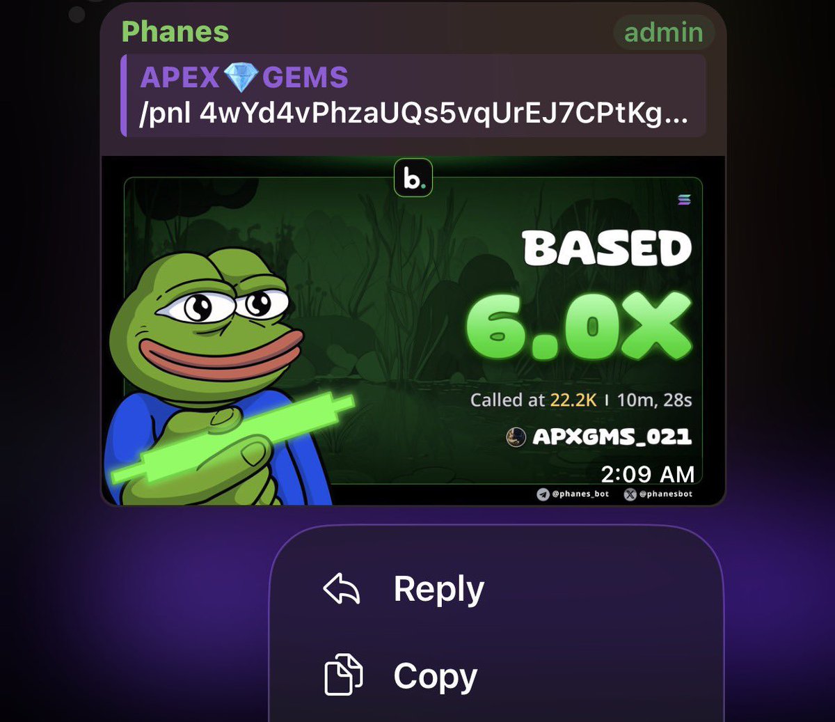 DegenPhantvae's tweet photo. 6x on $BASED 🟣🚀

My call is heating up. 👀🔥

CA: 4wYd4vPhzaUQs5vqUrEJ7CPtKg1qzXHhauERuh4MiNMB

#Solana #Memecoin #FOMO #Japan #France https://t.co/xeCys5hkAH