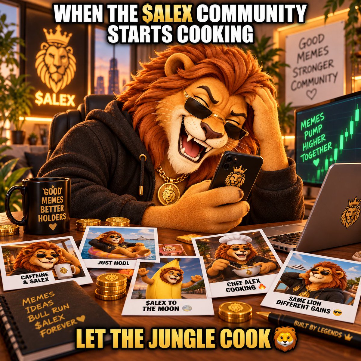 itsAlexcoin's tweet photo. 🦁 THE $ALEX MEME WAR STARTS NOW. 😂🔥

Create your funniest, smartest, or most creative $ALEX meme and show us what you’ve got.

🏆 3 WINNERS
💰 $20 EACH
To enter:

Post your meme on X

Use #ALEXCOIN
Tag our official account
Make sure the meme is original
📲 Join the community:
 https://t.co/9mHFSq199P

The best memes get rewarded.
The funniest ones become part of the pride. 👑🦁
Let the jungle cook. 🔥

#ALEXCOIN #ALEX #Solana #Memecoin