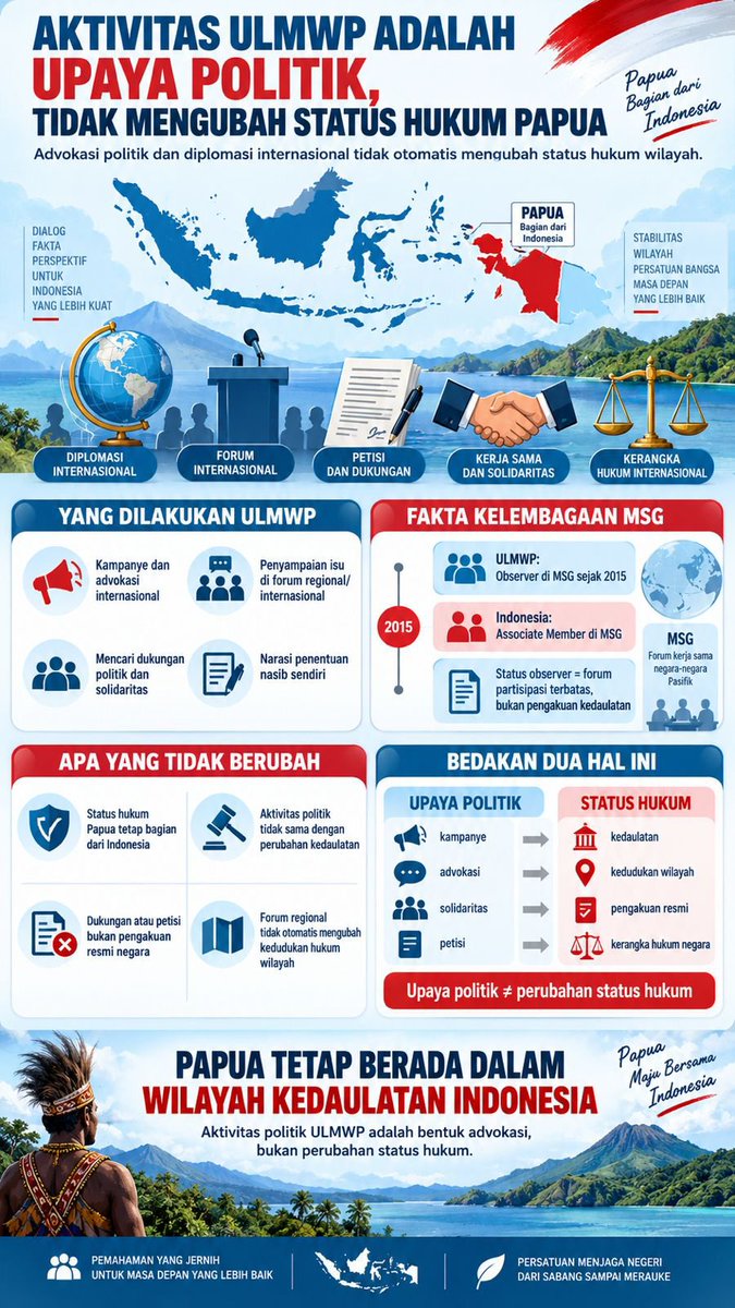 talita_kinasri's tweet photo. Papua tetap Indonesia, ULMWP nggak bisa main di wilayah hukum #PapuaNKRI #Papualndonesia #PapuaDamai https://t.co/cYT1QZtS7z