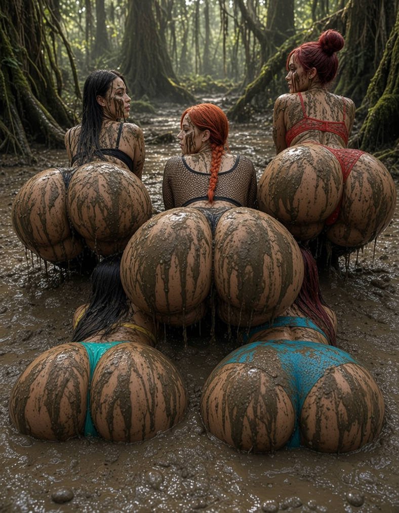 SwampRat95AI's tweet photo. Squad goals: get every single huge booty cheek thoroughly coated in the swamp's finest slop. ππ
#HyperAss #MudFetish #NSFW #AIArt https://t.co/8Sfg5GVK4X