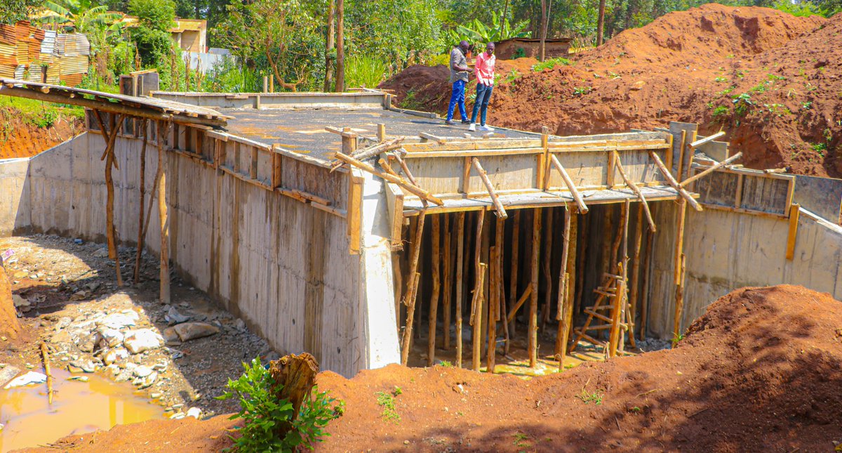 InnocentMugabe's tweet photo. Pleased with the construction works on the Panyako bridge (now in the final stages), to allow full maintenance of Moi's Bridge-Machine-Tulienge road.

This is in line with my deliberate efforts in enhancing the passability of our roads, to promote socio-economic activities through easing movement of people and goods.