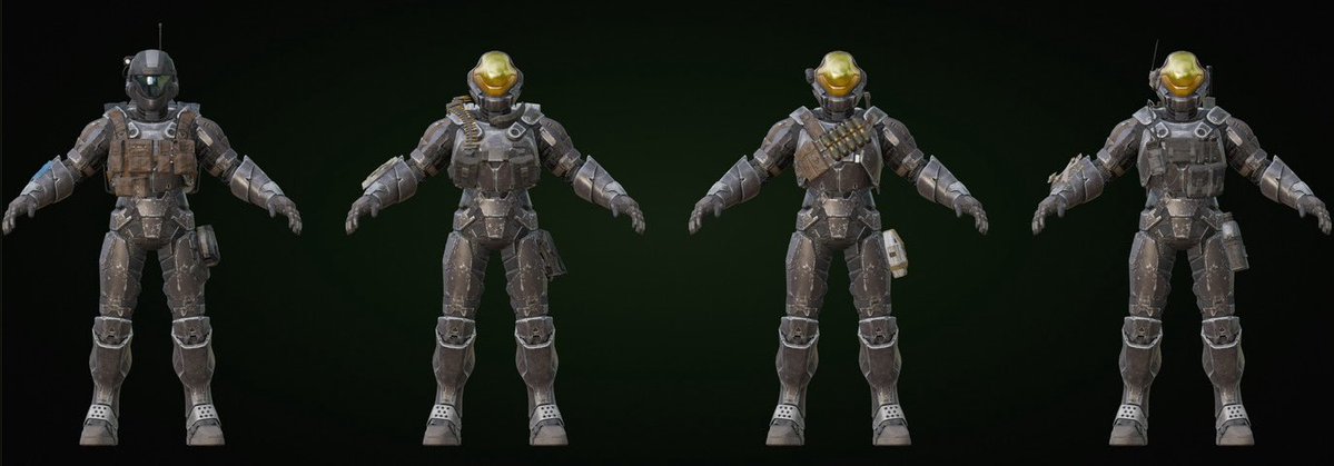 D3adz_'s tweet photo. Made a shitty SPI bash and remade an old team I had. Left to right is Team Lead, Assistant Team Lead/Recon, Medic/Demo Specialist, and Radio/Comms. https://t.co/ReCPhojdgt