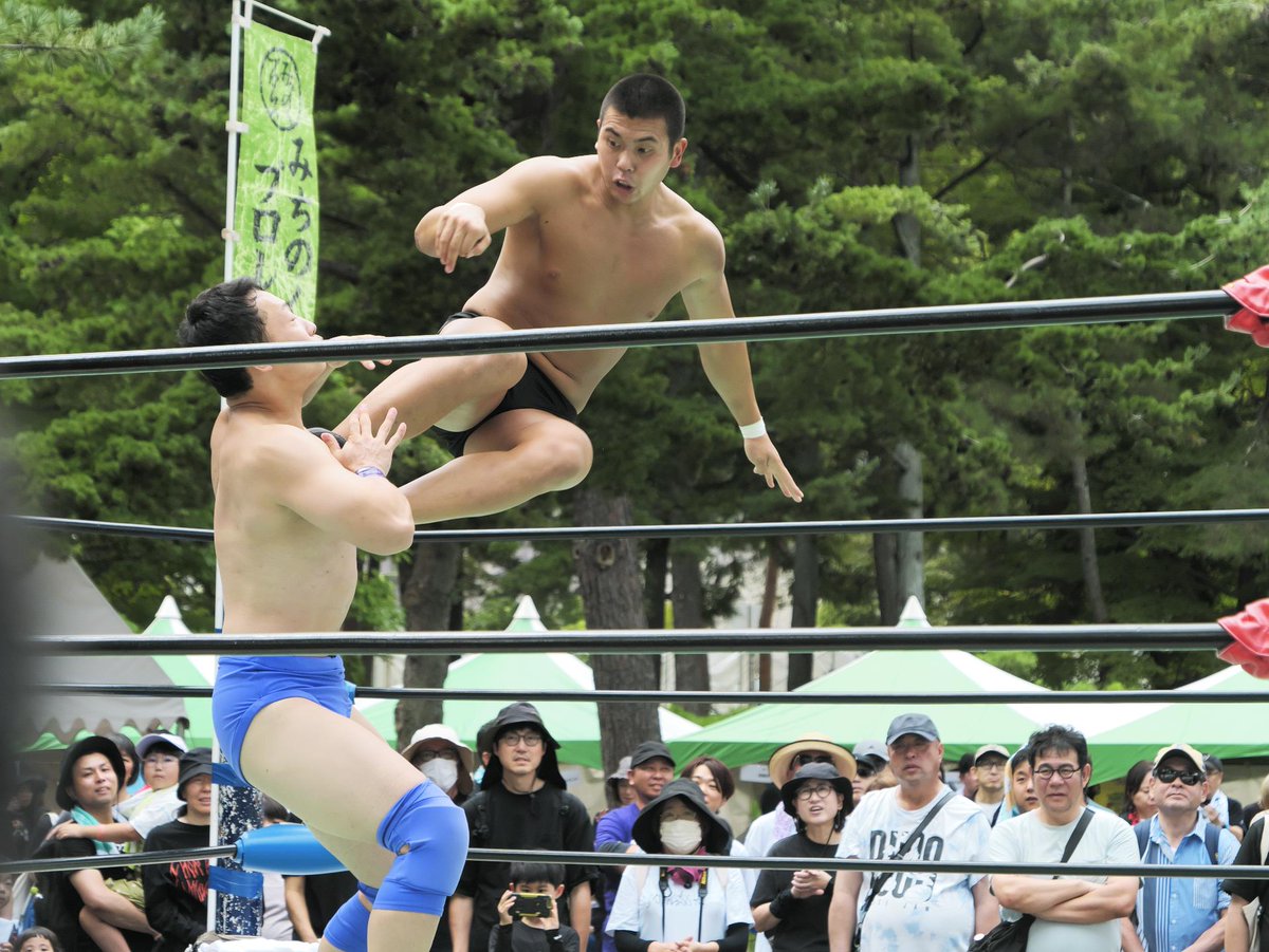 hlkysh's tweet photo. #いしがき2026 
#いしがきミュージックフェスティバル
#みちのくプロレス
フェスの民にも知って欲しい。
みちのくプロレスってめちゃくちゃ面白れぇんだぜ。 https://t.co/tSLsPdSiDX