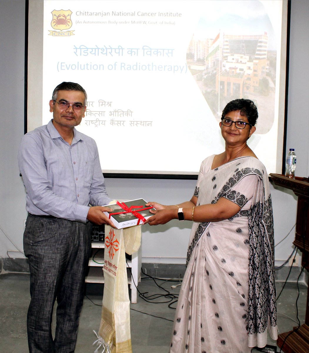 bose_institute's tweet photo. BI observes Closing Ceremony of Hindi Pakhwada on 22.09.2026 at its Unified Academic campus, Salt-Lake. Shri Dilip Kumar Mishra, In-charge, Medical Physics from Chittaranjan National Cancer Institute, Kolkata delivered a presentation on 'Evolution of Radiotherapy.' @IndiaDST https://t.co/LJ5jNlyMLL