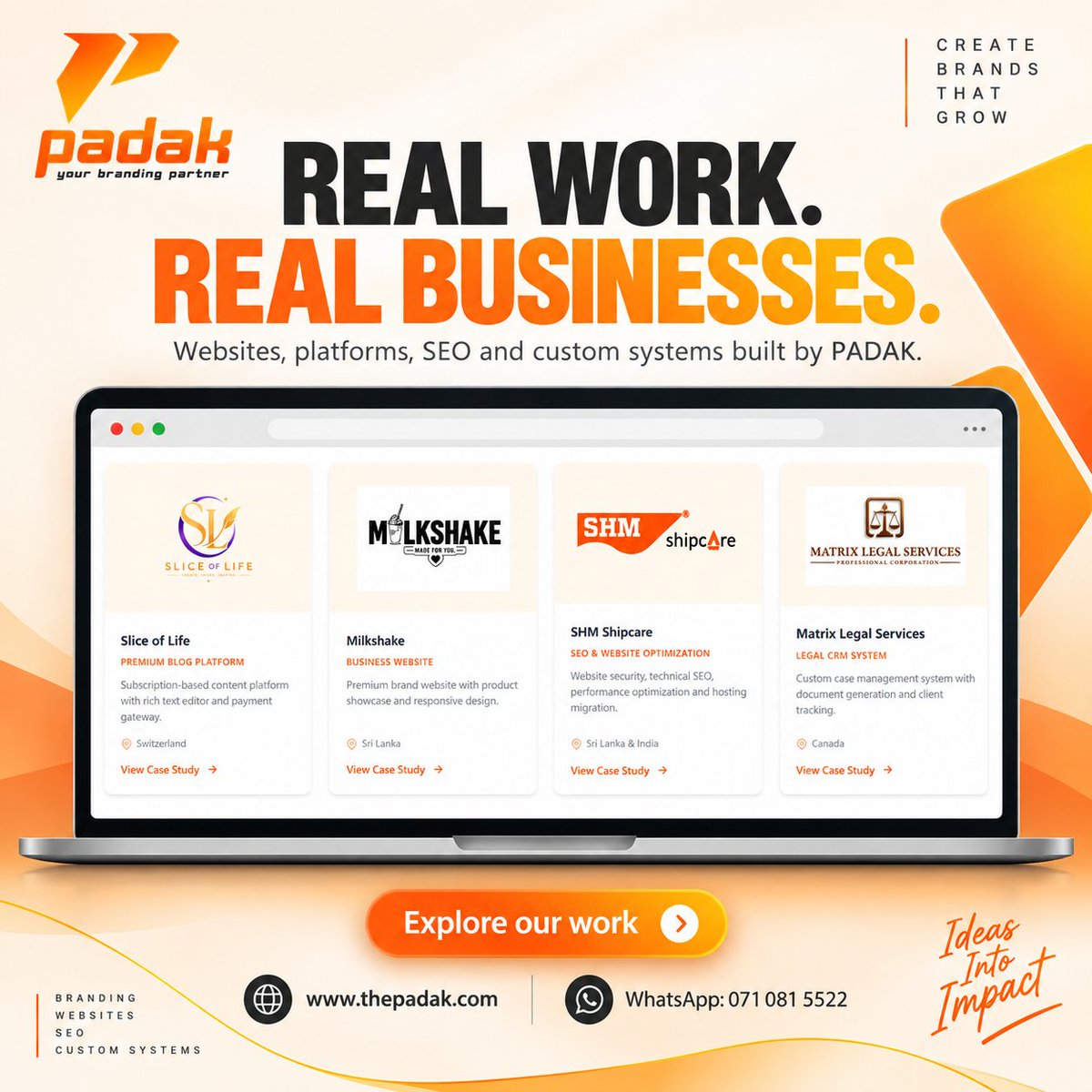 padak_official's tweet photo. Real work. Real businesses. Real client feedback. 🚀

See how PADAK helps businesses build a stronger digital presence.

🌐 https://t.co/jEO0PYZLw3

#WebDevelopment #BusinessGrowth https://t.co/BeKKGAAIUB