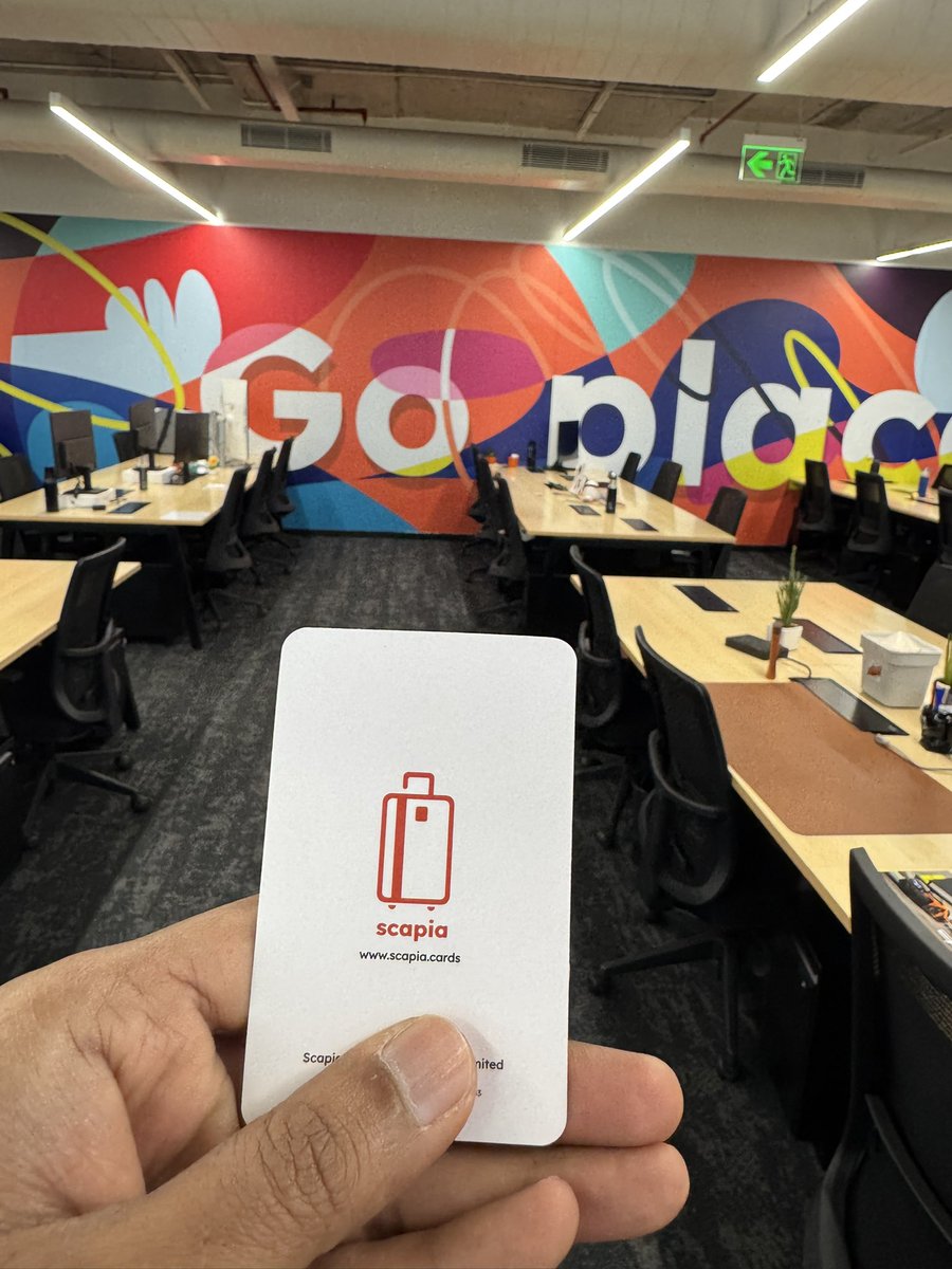 anilgoteti's tweet photo. Our design team gave our business cards a makeover :) Aligned with our brand, and as fun as our cards look in customers' hands. Love the new look! @getscapia https://t.co/a0Lb7QJ9WD