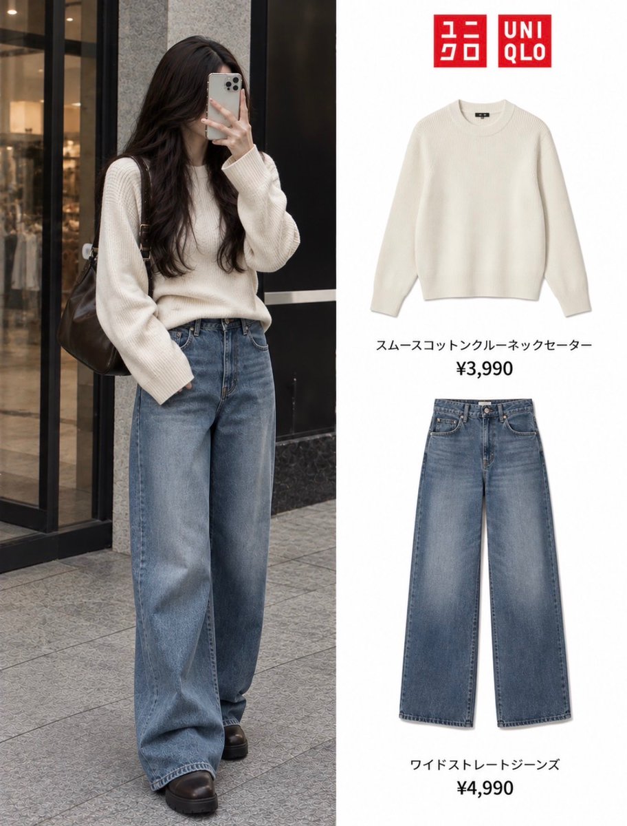 kansou_hada77's tweet photo. UNIQLO、普通に着るだけじゃもったいない。「シルエット・重ね着・色合わせ」を変えるだけで一気に垢抜ける。 https://t.co/xTNA40ZEcX