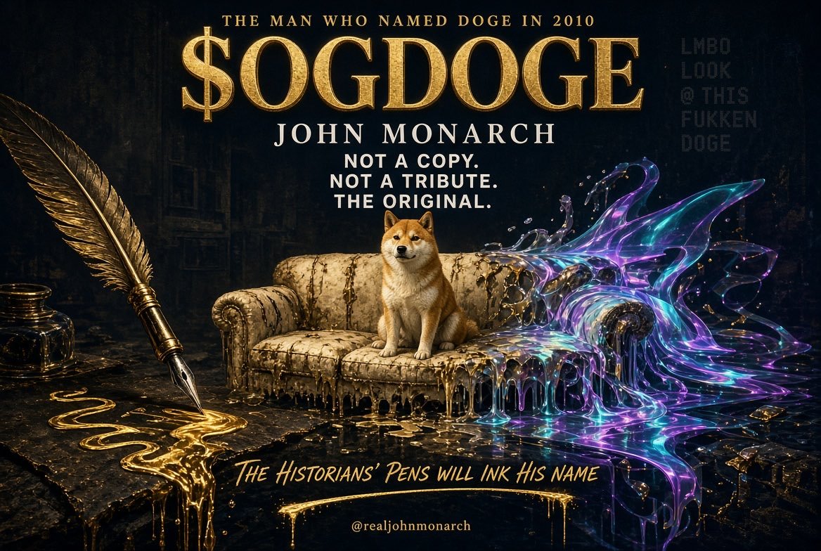 Beostein's tweet photo. @JakeGagain If you know the bullrun is starting, you should seriously consider grabbing a bag of $OGDOGE to hold.

Doge is primed into retails brain unlike any other memes and memecoins in the space.

If you think @DogeOgCreator created by @realjohnmonarch isn't going blue chip, you're crazy https://t.co/2Pr7Om913t