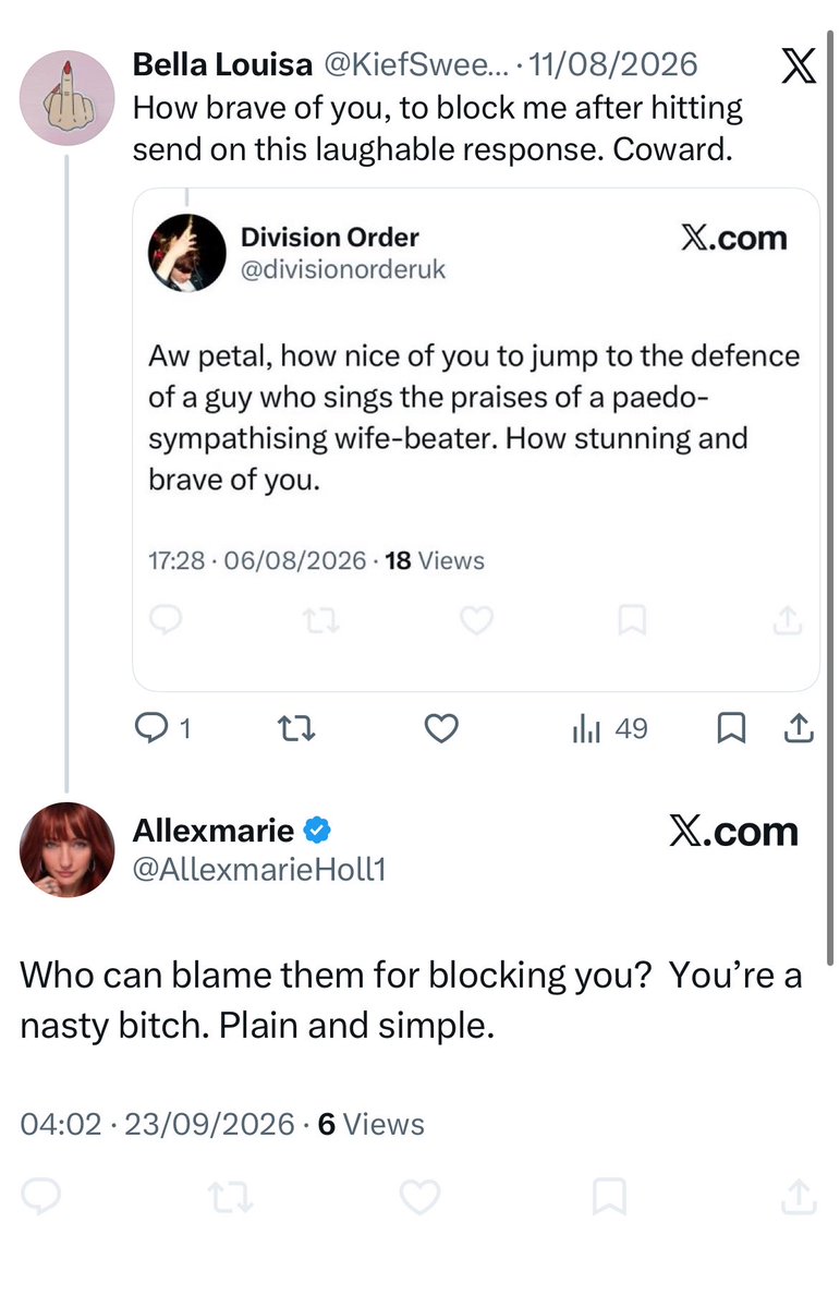 KiefSweet420's tweet photo. Obsessed much?

Don’t worry, if I was as monstrously ugly as you, I’d probably be obsessed with somebody like me too.

It’s ok. I’m sure your mummy still loves you. Maybe.

Vile cretin. https://t.co/WjxYfLyPmg