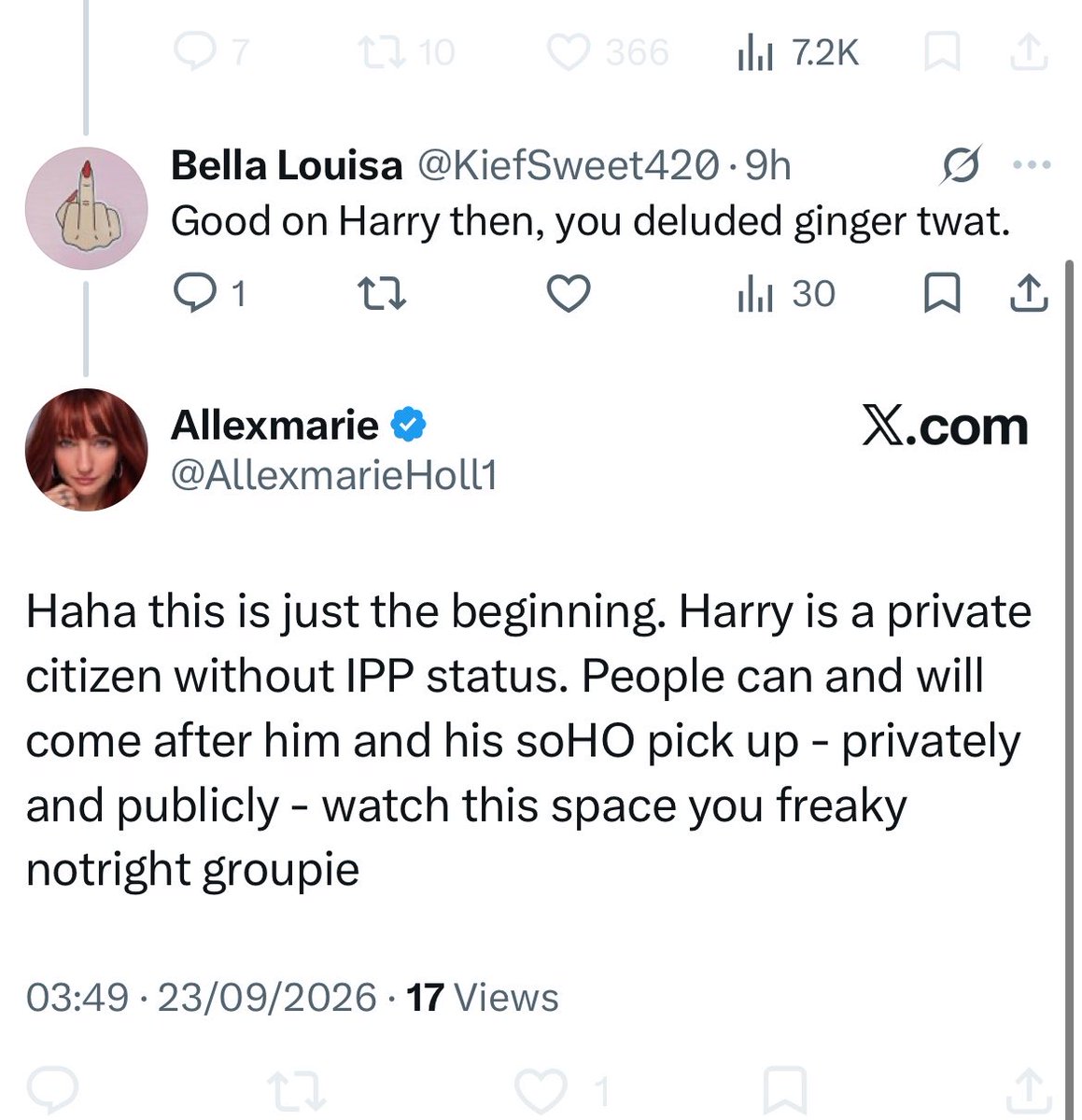 KiefSweet420's tweet photo. Obsessed much?

Don’t worry, if I was as monstrously ugly as you, I’d probably be obsessed with somebody like me too.

It’s ok. I’m sure your mummy still loves you. Maybe.

Vile cretin. https://t.co/WjxYfLyPmg