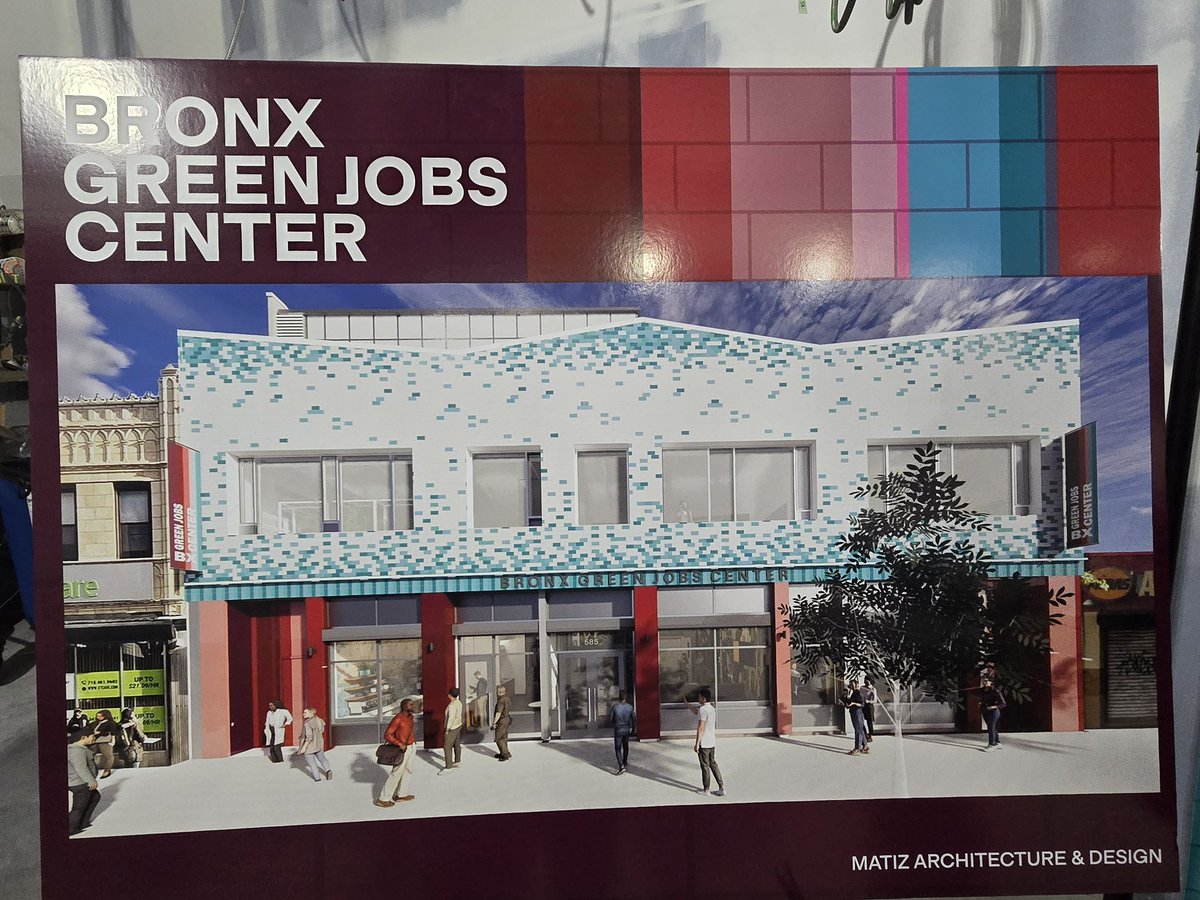 BPGibson2025's tweet photo. Our new Bronx Green Jobs Center is coming! 🌳🌳

So excited to support Fordham University and President Tania Tetlow with a one million dollar capital commitment towards the development of our new Bronx Green Jobs Center. 

This transformative project will turn an under-utilized industrial space into a purpose-driven space with green jobs, renewable energy, sustainable jobs, workforce training and community development.

Thanks to all the community partners, elected officials who helped to support this project. We look forward to the official ribbon-cutting! #Bronx #GreenJobs #Fordham