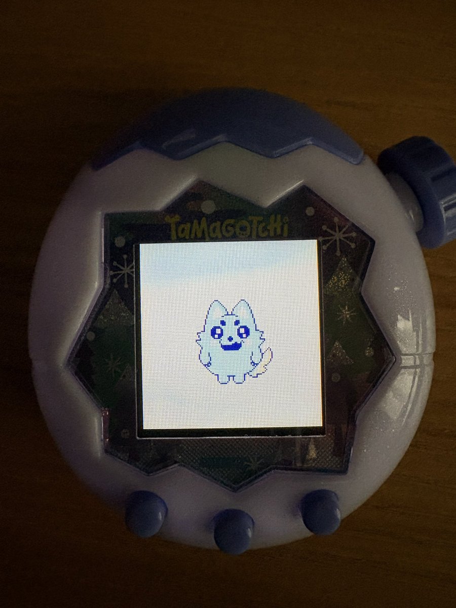 GameM4ttqn's tweet photo. 初めてブリードで育成してみたけど、夢かわウルフっち出来て大変満足！
肉食べるだけでごきげん良くなるのかこの子は　#たまごっちパラダイス https://t.co/DA04NHt20D
