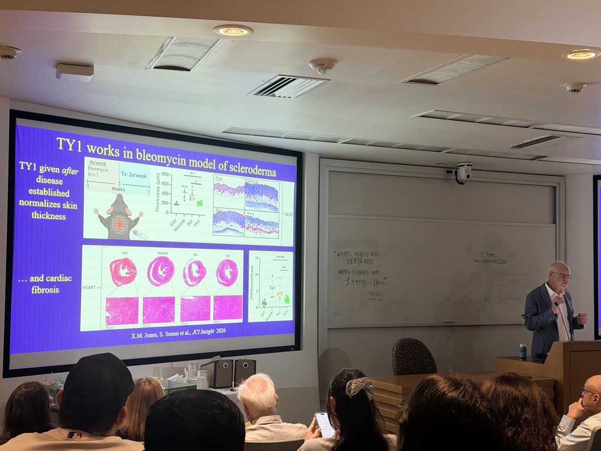 MR_Hatamnejad's tweet photo. Delighted to have @MarbanLab for an inspiring talk on translating cardiosphere-derived cell biology into RNA therapeutics. Fascinating insights into extracellular vesicles, Y RNA, macrophage reprogramming, tissue repair, and TY1; from discovery to clinical translation. #UCLA https://t.co/d6iSNctwUY
