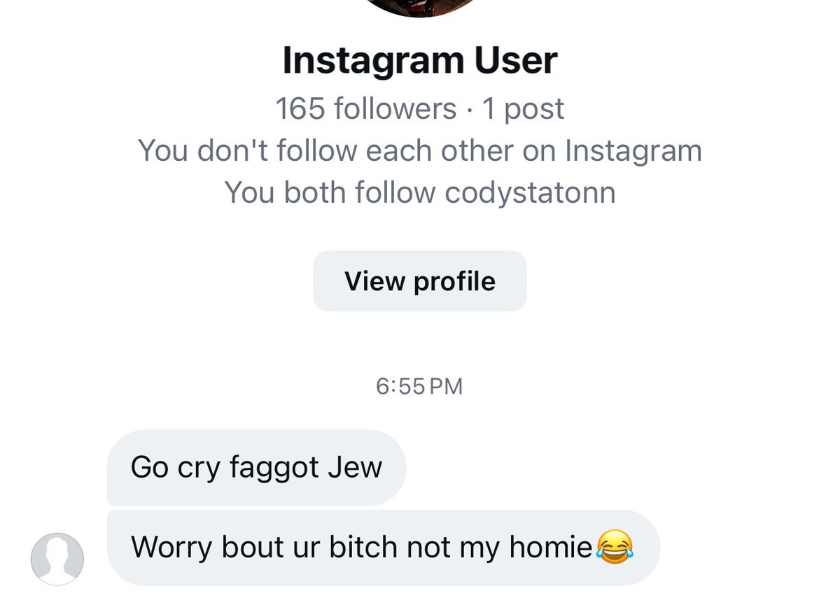 Pa2fzn's tweet photo. Meet Cody Statonn the racist https://t.co/iHuMjMmE7q