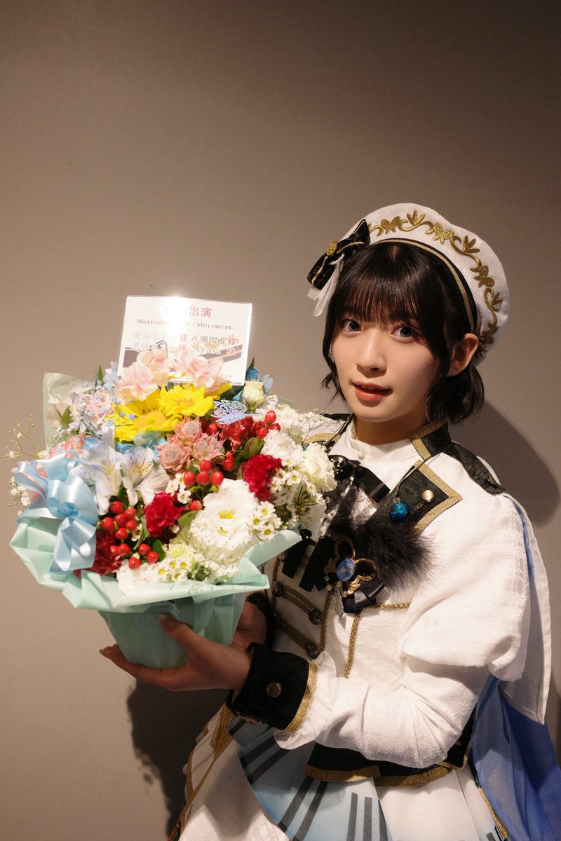 amane_bushi's tweet photo. Morfonica LIVE「Movement」素敵な楽屋花ありがとうございます💐✨️

本当に沢山のお祝い花ありがとうございます！！
1輪1輪がくれるパワーは物凄いんですよ💪✨️
今回も皆さんから頂いたお花を思い浮かべながらブルームブルーム歌わせて頂きました🌸

#モニカMovement
#バンドリ #Morfonica https://t.co/uFCZKLboJo