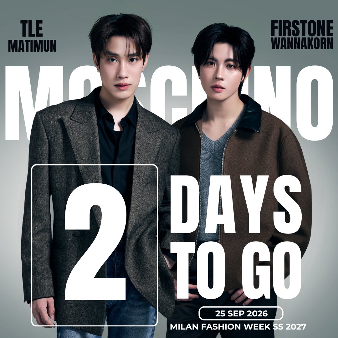 tfocloset's tweet photo. 2 days left! MOSCHINO’s sweet generosity toward TleFirstone inspires endless gratitude.

@Moschino
@TLE_mtm @firstone_wnk

#TLE_mtm #Firstone​
#MOSCHINO #TleFirstone
#MilanFashionWeek #MFW https://t.co/Ytk63NSscB
