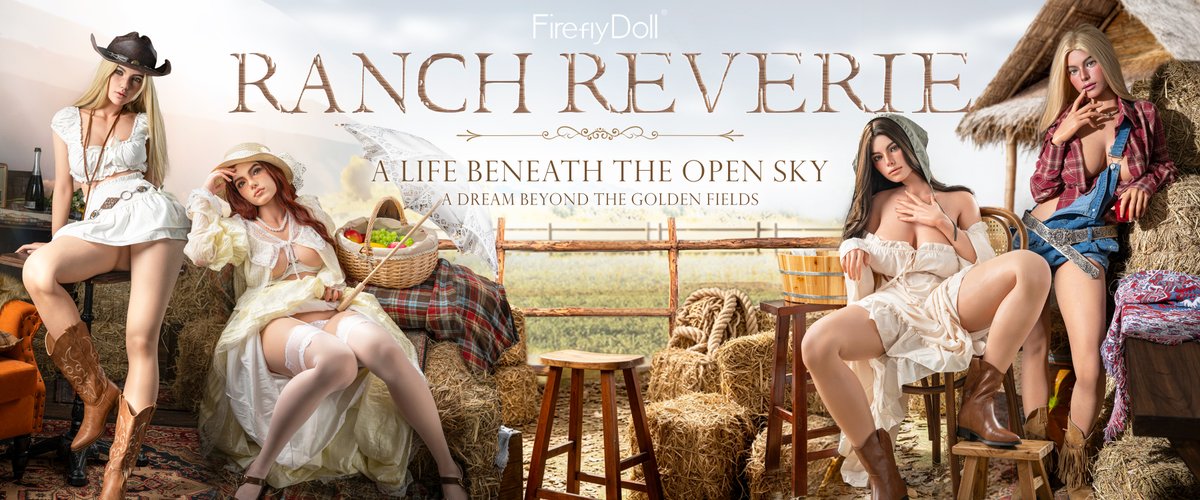 FireflyDoll_2's tweet photo. [Ranch Reverie]is coming🌾
Leave the city behind. Your ranch daydream is here. 
Four free‑spirited women await you. 
Who captures your wild western fantasy? 👀
#fireflydoll #sexdoll #lovedoll #realisticdoll #lifelikedoll #DollFantasy #dollcllocter  #Halloween2026 #ranchvibes https://t.co/B4sPN94gke