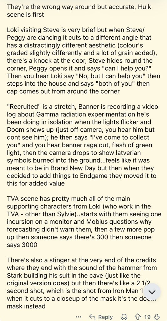 JEST0Z's tweet photo. Full descriptions for Avengers Endgame Encore post credit scenes: https://t.co/JVwjfnYazK