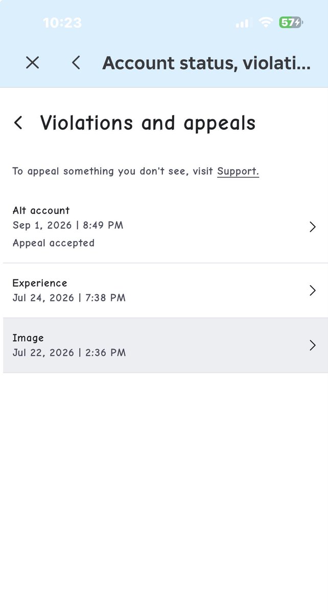 vccxly's tweet photo. @bletDemonJH My turn, My account was falsely banned because of the actions of an unknown account that I have no connection with. I appealed the ban, and my appeal was accepted. Despite that, Roblox has still decided to keep my group locked.
#Roblox @Roblox @Roblox_RTC https://t.co/JlYrD63fqX