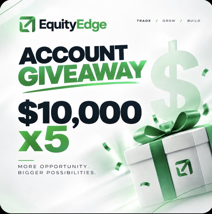jeffstarkfx's tweet photo. $50,000 Equity Edge Account Giveaway! 🚨

How to enter:
1️⃣ Follow @jeffstarkfx @Danieltrades @berkayglife @EquityEdgeUK & @deartrader__ @RealTraderSeun @Emrik__ @Francis_charts 
2️⃣ Like & Retweet this post
3️⃣ Pick a number 1–100 🎯

MUST JOIN👉 https://t.co/VHtZTkq05u

Drop screenshots when done.

⏳ 72 HOURS