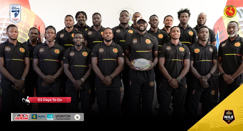 UgandaRugby's tweet photo. 🇺🇬Officially 0️⃣2️⃣ Days to the Africa Men’s 7s Series 2026 / World Rugby SVNS III Africa Qualifier.🔥🔥

📍Kyadondo Rugby Grounds

#AfricaMensSevensSeries
#UgandaRugby https://t.co/1Nv7UTr2d9