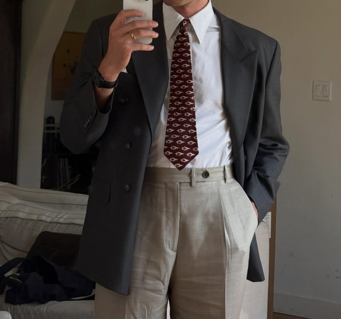 Dea_rBoss's tweet photo. vintage ties, cropped layers, DB jackets, classic watches...you know the drill https://t.co/FivaDFzlyb